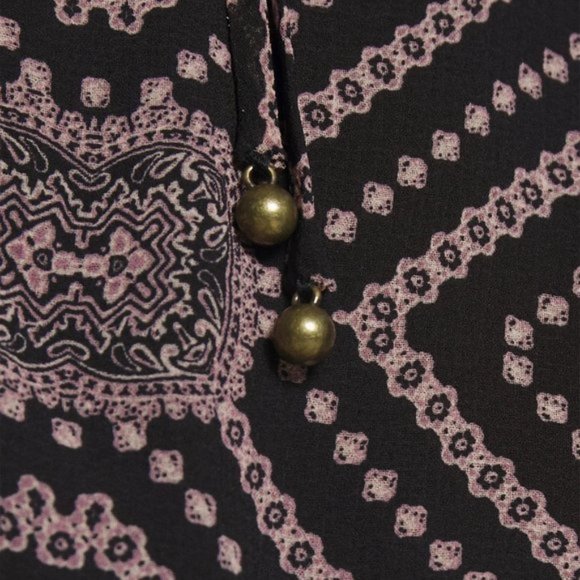 NWT Free People black paisley floral printed dress - Picture 6 of 8